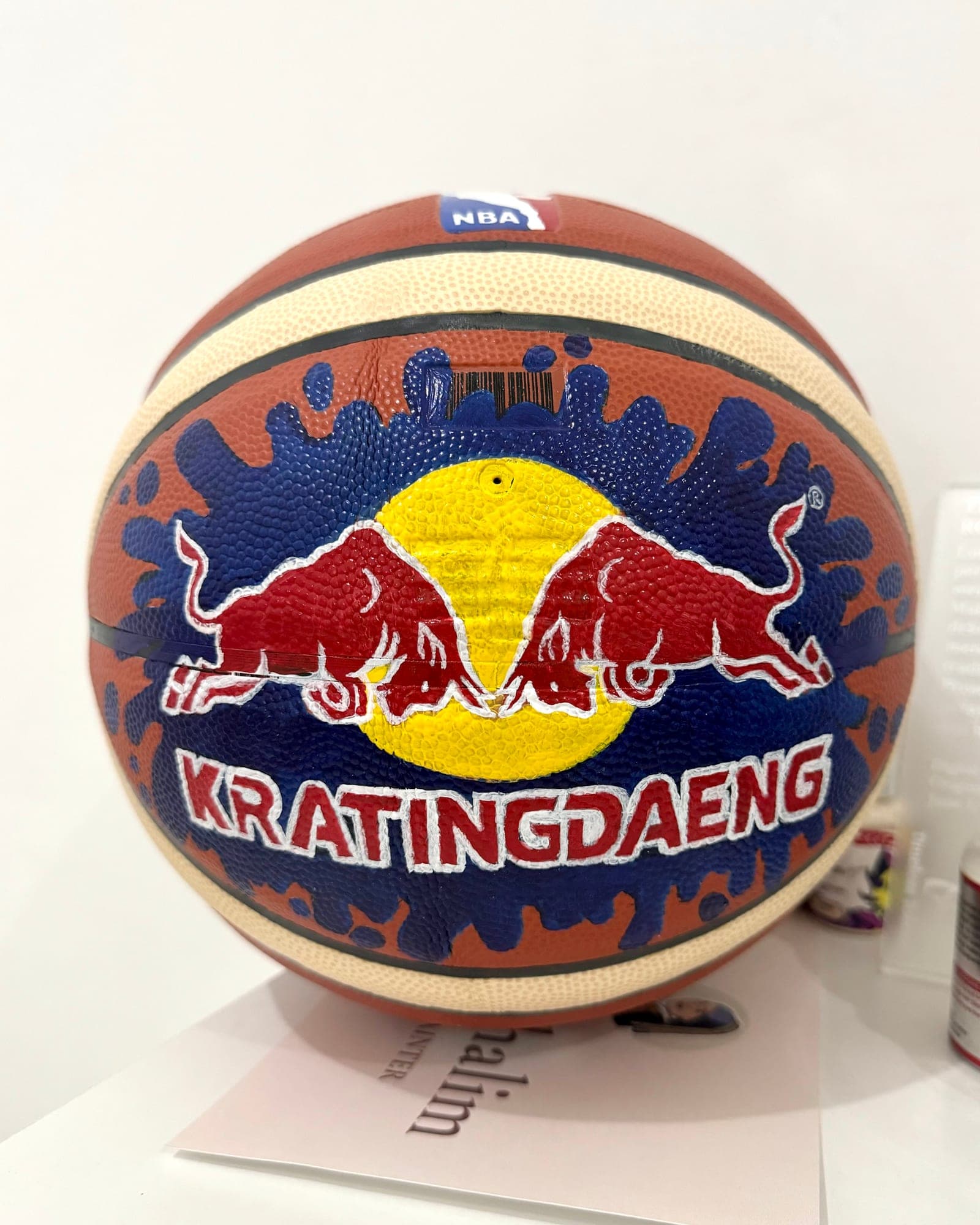 Painting on Basketball for Kratingdaeng